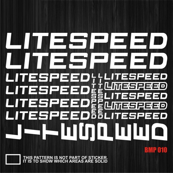 Bicycle Frame Decal Stickers  LITESPEED 2